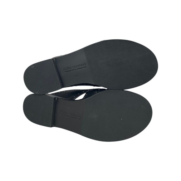 Freda Salvador Sandals Women's Size 5 M Black Cross Strap Dew - Picture 9 of 11